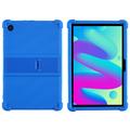 TCL Tab 10L/10 HD 4G Husa din silicon cu suport pentru picior - Albastru