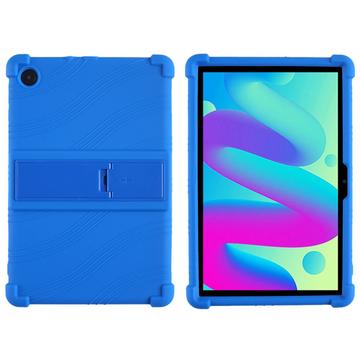 TCL Tab 10L/10 HD 4G Husa din silicon cu suport pentru picior - Albastru
