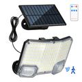 TG-TY19502 Lampa de perete cu senzor de mișcare și 144 de LED-uri, dotată cu panou solar, pentru grădină și terasă