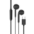 TIANSTON E50 Type-C Wired Earphone Decodare digitală Decodare digitală cu fir de control pentru căști de muzică - negru