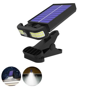 Lampă solară de mișcare cu clips TJ-105 cu 40 LED-uri - Lumină albă