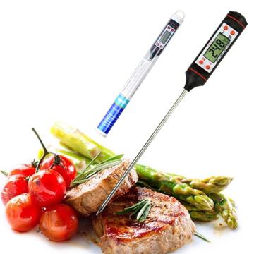 TP101 Termometru alimentar digital TP101 Termometru digital electronic cu sonda lungă Termometru digital pentru grătar Instrumentul de măsurare a temperaturii BBQ