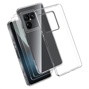 Sony Xperia 1 VIII Husă TPU și 2x Geamuri Protecție Ecran - Clar