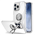Husă TPU cu Suport tip Inel iPhone 14 Pro Max - Transparent