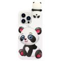 Husă TPU iPhone 14 Pro - Figuri 3D - Drăguț Panda