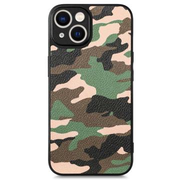Husă Hibrid iPhone 14 Plus - Camouflage - Verde