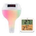 TS-PL04 Termometru solar fără fir RGB pentru piscină cu receptor interior
