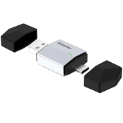 Adaptor wireless 2-în-1 TYS-4262AC pentru CarPlay și Android Auto - USB-A/USB-C - Argintiu
