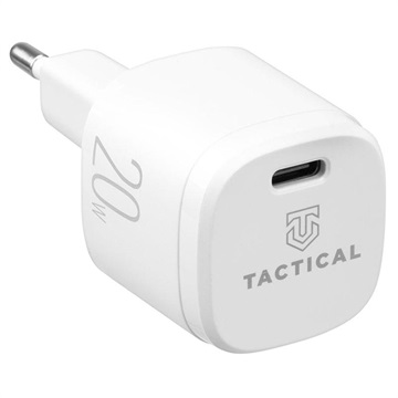 Încărcător USB-C Tactical Base Plug Mini 20W - Alb