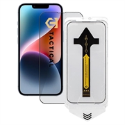 Protecție de ecran din sticlă călită iPhone 13/13 Pro/14/16e/17e Tactical Impact Barrier for Rookies - Marginea Neagră