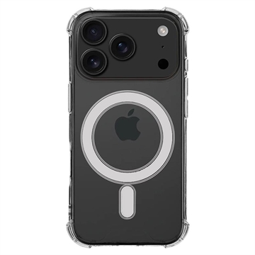Husă cu colțuri ranforsate și MagSafe iPhone 17 Pro - Tactical MagForce Plyo - Transparent