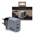 Încărcător de perete Tactical Microgrid GaN 45W - PD3.0 USB-C, QC3.0 USB-A