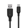 Cablu Tactical Stitch Thread USB-A / USB-C - 2m, 15W - Negru
