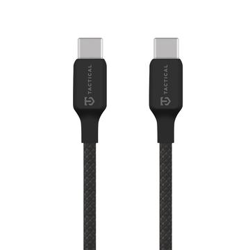 Cablu Tactical Stitch Thread USB-C - 0.3m, 60W - Negru