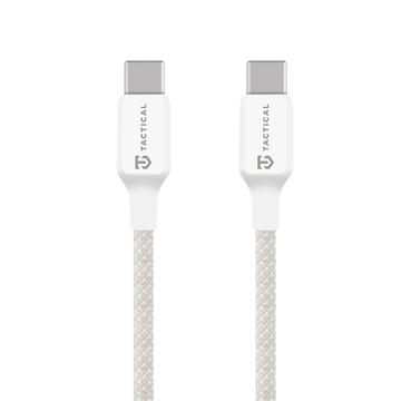 Cablu Tactical Stitch Thread USB-C - 2m, 60W - Alb