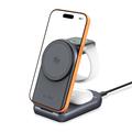 Încărcător wireless Tech-Protect A53 3-în-1 MagSafe, 25W, Qi 2.2 - Gri închis
