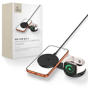 Tech-Protect A55 Încărcător wireless 2-în-1 magnetic/MagSafe, 25W, QI2.2