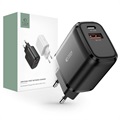 Încărcător De Perete Tech-Protect C20W 2-Port - PD20W, QC3.0 - Negru