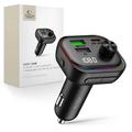 Încărcător auto Tech-Protect CC07 cu 3 porturi și 54W și transmițător FM Bluetooth - Negru