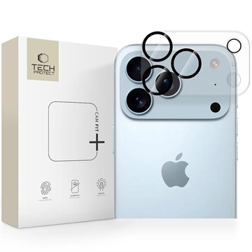 Protecție din sticlă călită pentru cameră iPhone 17 Pro Max Tech-Protect Cam Fit+ - transparentă