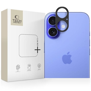 Protector de cameră din aluminiu iPhone 17 Tech-Protect Camalloy Fit+ - Negru