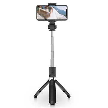 Selfie Stick Bluetooth cu Trepied Tech-Protect L01S - Negru