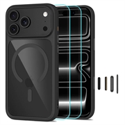 Husă iPhone 17 Pro/18 Pro Tech-Protect MagOne MagSafe CC cu 2 folii de protecție pentru ecran Glass+
