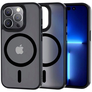Husă Magmat Tech-Protect pentru iPhone 13 Pro Max - Compatibilă MagSafe (Ambalaj Deschis - Excelent) - Translucid Negru