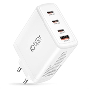 Încărcător de Rețea cu 4 Porturi Tech-Protect NC100W-GAN 100W - 3xUSB-C, USB-A - Alb