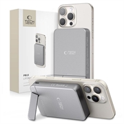 Tech-Protect PB15 LifeMag 10000mAh Magnetic Wireless Power Bank cu suport - 15W - Gri