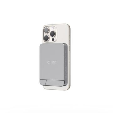 Tech-Protect PB15 LifeMag 10000mAh Magnetic Wireless Power Bank cu suport - 15W - Gri
