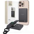 Tech-Protect PB33 LifeMag MagSafe Power Bank 5000mAh - Compact, Încărcare wireless, USB-C, Afișaj LED - Negru