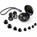 Dopuri pentru urechi din silicon Tech-Protect QuietFit cu filtru acustic - Negru