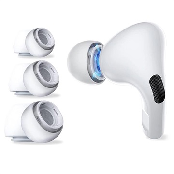 Dopuri Urechi Silicon AirPods Pro/AirPods Pro 2 - Tech-Protect - S, M, L - Alb