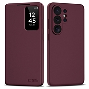 Husă Flip cu slot pentru card Samsung Galaxy S26 Ultra Tech-Protect Smart Clear View - Dud