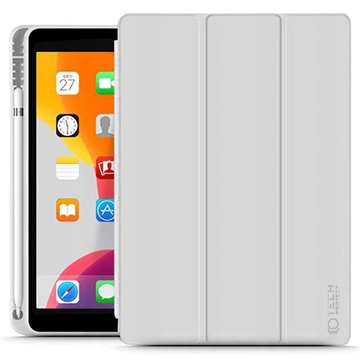 Husă Folio iPad 10.2 2019/2020/2021 - Tech-Protect SmartCase Pen - Gri Deschis