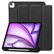 Husă Folio cu trei pliuri iPad Air 13 2024/2025 Tech-Protect SmartCase Pen - Negru