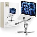 Suport universal pentru laptop Tech-Protect ULS200 - Suport ergonomic reglabil din aluminiu - Argintiu