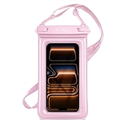 Husă universală impermeabilă și plutitoare Tech-Protect UWC7 pentru telefoane de 6.9" - Roz
