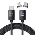 Cablu 2 în 1 Tech-Protect UltraBoost 3A 2 în 1 - USB-C la USB-C, Lightning - 2m - Negru