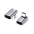 Adaptor USB-C cu unghi de 40 Gbps Tech-Protect UltraBoost AA02 - Gri