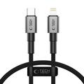 Tech-Protect UltraBoost DNA Lightning Cable - PD 27W/3A, 25cm - Gri de Fier