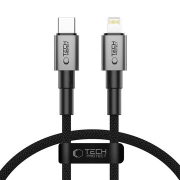 Tech-Protect UltraBoost DNA Lightning Cable - PD 27W/3A, 25cm - Gri de Fier