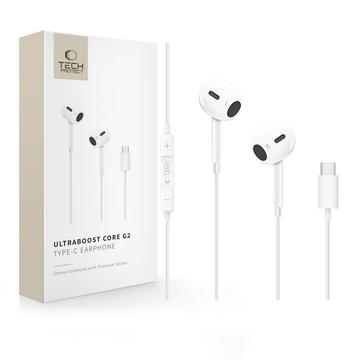 Tech-Protect Ultraboost Core G2 Căști USB-C cu fir