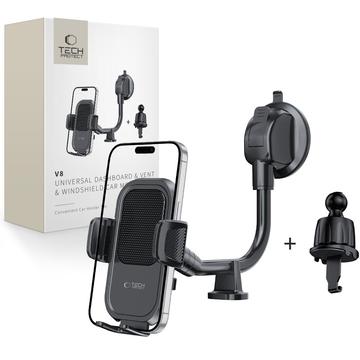 Suport auto telescopic universal Tech-Protect V8 - negru