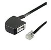 Adaptor Telefon RJ11 / TAE F - Negru