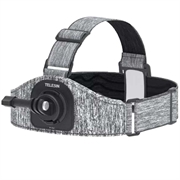 Bandă pentru cap Telesin GP-HMS-T06 cu două suporturi pentru camere de acțiune