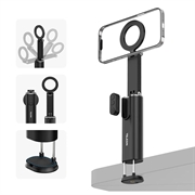 Telesin P1-HSS-02 MagSafe Holder pentru Vlogging cu telecomandă Bluetooth - Negru