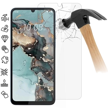 Geam Protecție Ecran HTC Wildfire E5 Plus - Case Friendly - Transparent