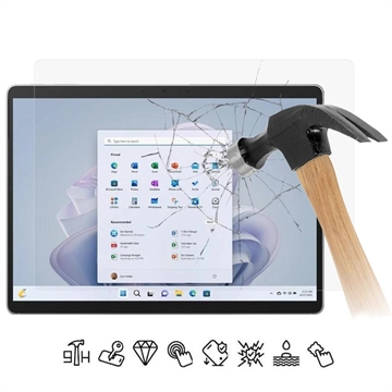 Geam Protectie Ecran Sticla Temperata Microsoft Surface Pro 10 - 9H, 0.3mm - Case Friendly  - Transparent